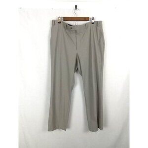 Hart Schaffner Marx Pants Men's Size 38 Tan Khaki Classic Fit Flat Front Dress